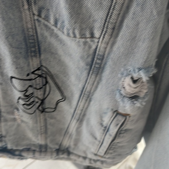 Super cool Zara Jean jacket NWT - Picture 8 of 12